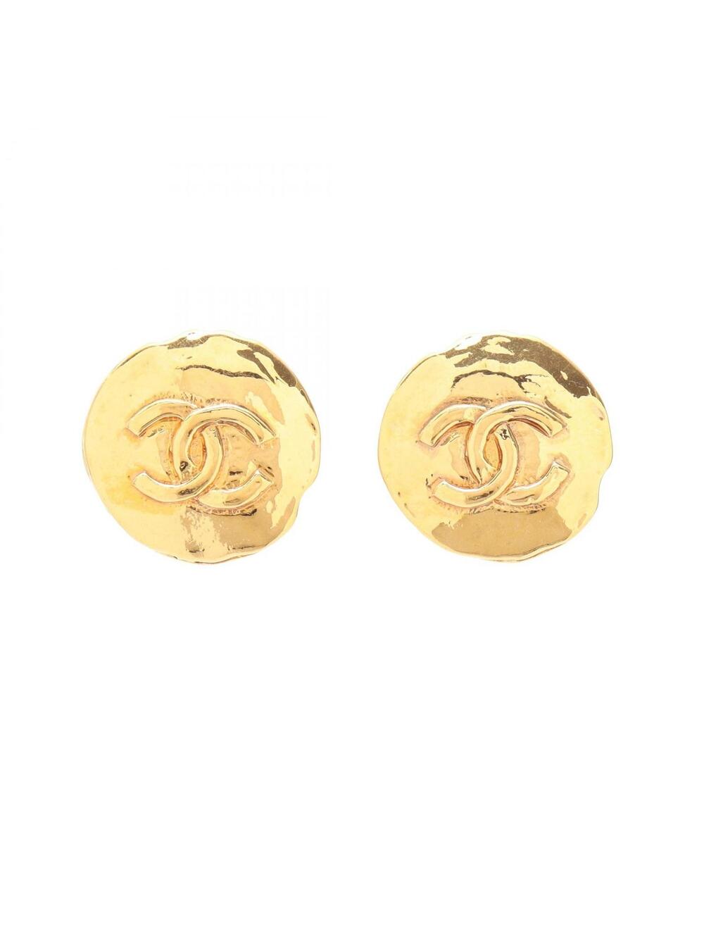 Chanel Coco Mark Earring Gold Plated #295895C47B